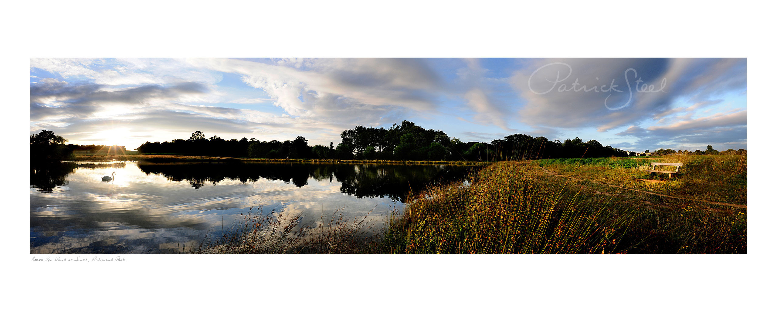 Title: Lower Pen Pond at Sunset, Richmond Park | <a href=
